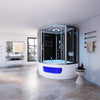 XL Luxus LED Dampfdusche inkl. Whirlpool-SET 135x135x215 Dampfsauna-Duschtempel+OZON 2025
