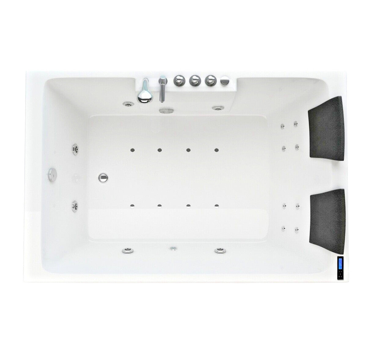Luxus LED Whirlpool Badewanne SET 180x120 cm +Heizung+Hydrojets+Ozon