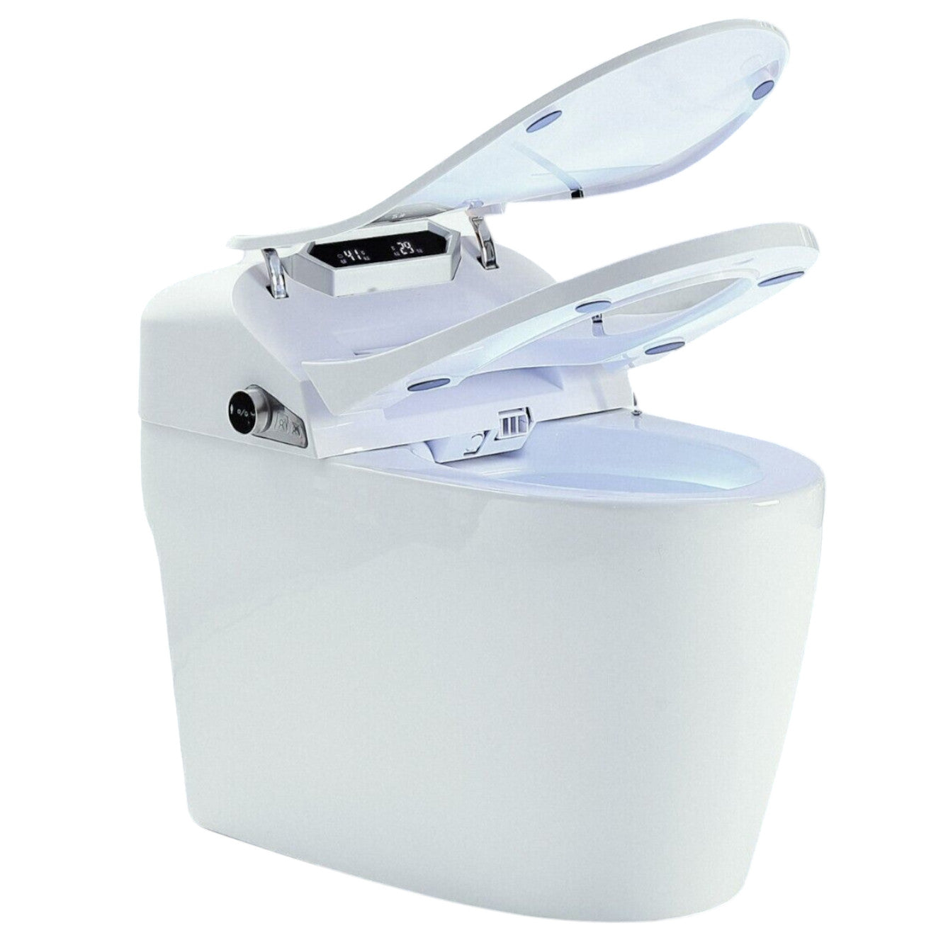 Luxus LED Dusch-WC Automatik Toilette Smart Toilet WC Beheizbar Anal Dusche +Fön a