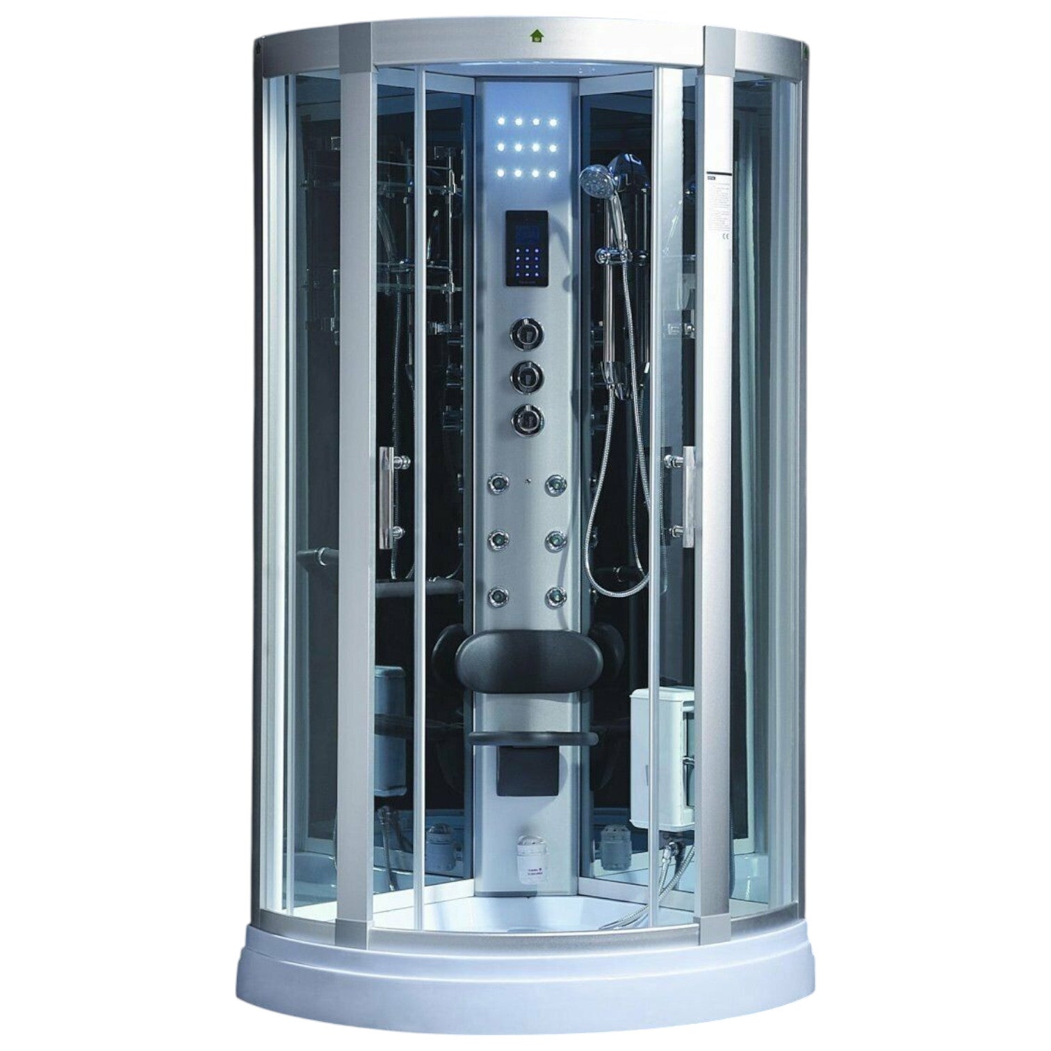XXL Luxus LED Dampfdusche 90 Dusche Duschtempel Komplettdusche Duschkabine