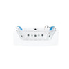 Luxus LED Whirlpool Badewanne SET 175x85 cm +Heizung +Hydrojet+Ozon NEU 2025