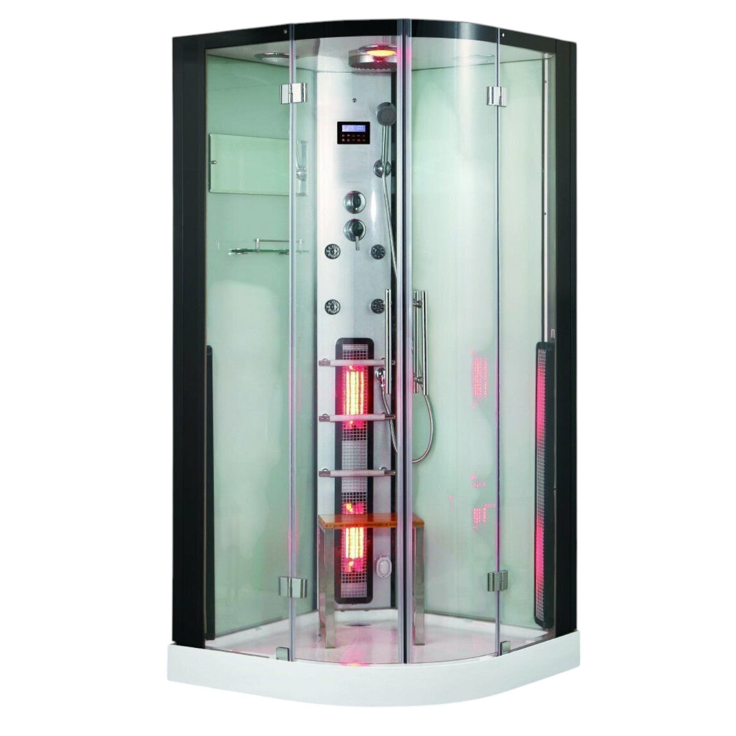 XXL Luxus LED Dampfdusche+Infrarotsauna Kombi Infrarot-Sauna-Wärmekabine