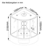 XL Luxus LED Dampfdusche inkl. Whirlpool-SET 135x135x215 Dampfsauna-Duschtempel+OZON 2025