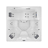 XXL Luxus SPA LED Whirlpool SET 207x207 Farblicht Outdoor Indoor Pool +Treppe+Abdeckung 5-Pers.