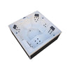 XXL Luxus SPA LED Whirlpool SET 207x207 Farblicht Outdoor Indoor Pool +Treppe+Abdeckung 5-Pers.