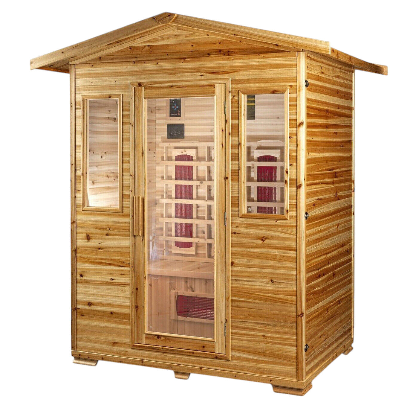 Luxus LED Infrarotsauna 153x125x210 Infrarotkabine Wärmekabine Sauna Outdoor b1