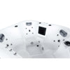 XXL Luxus SPA LED Whirlpool SET 180x160 Farblicht Outdoor Indoor Pool +Treppe+Abdeckung 4-Pers.