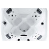 XXL Luxus SPA LED Whirlpool SET 180x160 Farblicht Outdoor Indoor Pool +Treppe+Abdeckung 4-Pers.