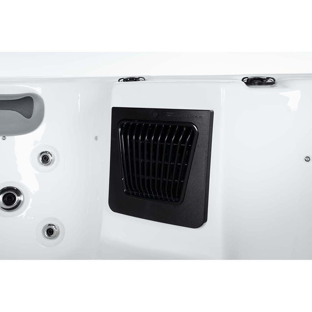 XXL Luxus SPA LED Whirlpool SET 180x160 Farblicht Outdoor Indoor Pool +Treppe+Abdeckung 4-Pers.