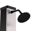 Premium Solardusche 40 L Liter Gartendusche Pooldusche Garten-Solar-Dusche 2025 Gebürstetes Nickel / Schwarz