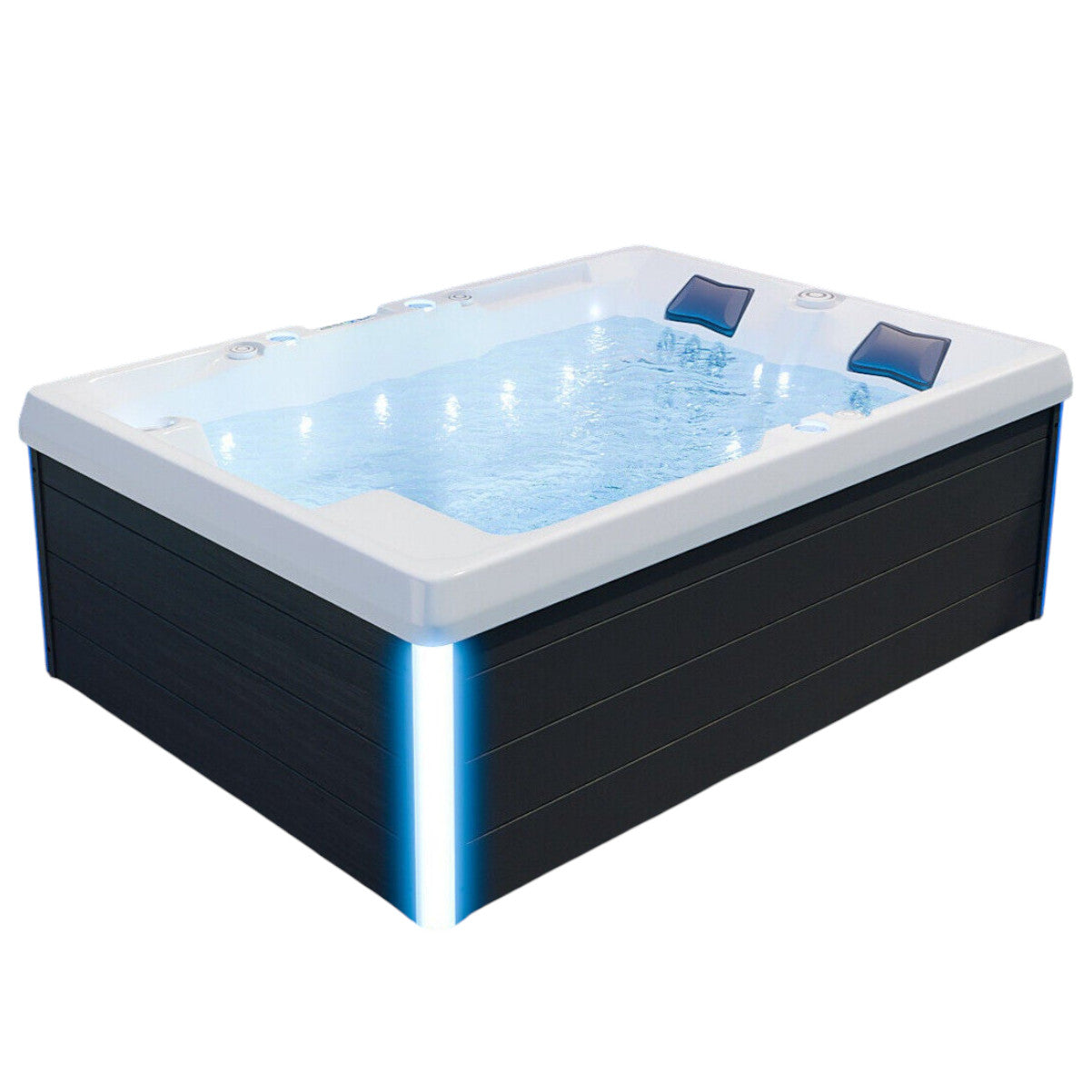 XXL Luxus SPA LED Whirlpool SET 210x150 Outdoor-Indoor Pool Ozon