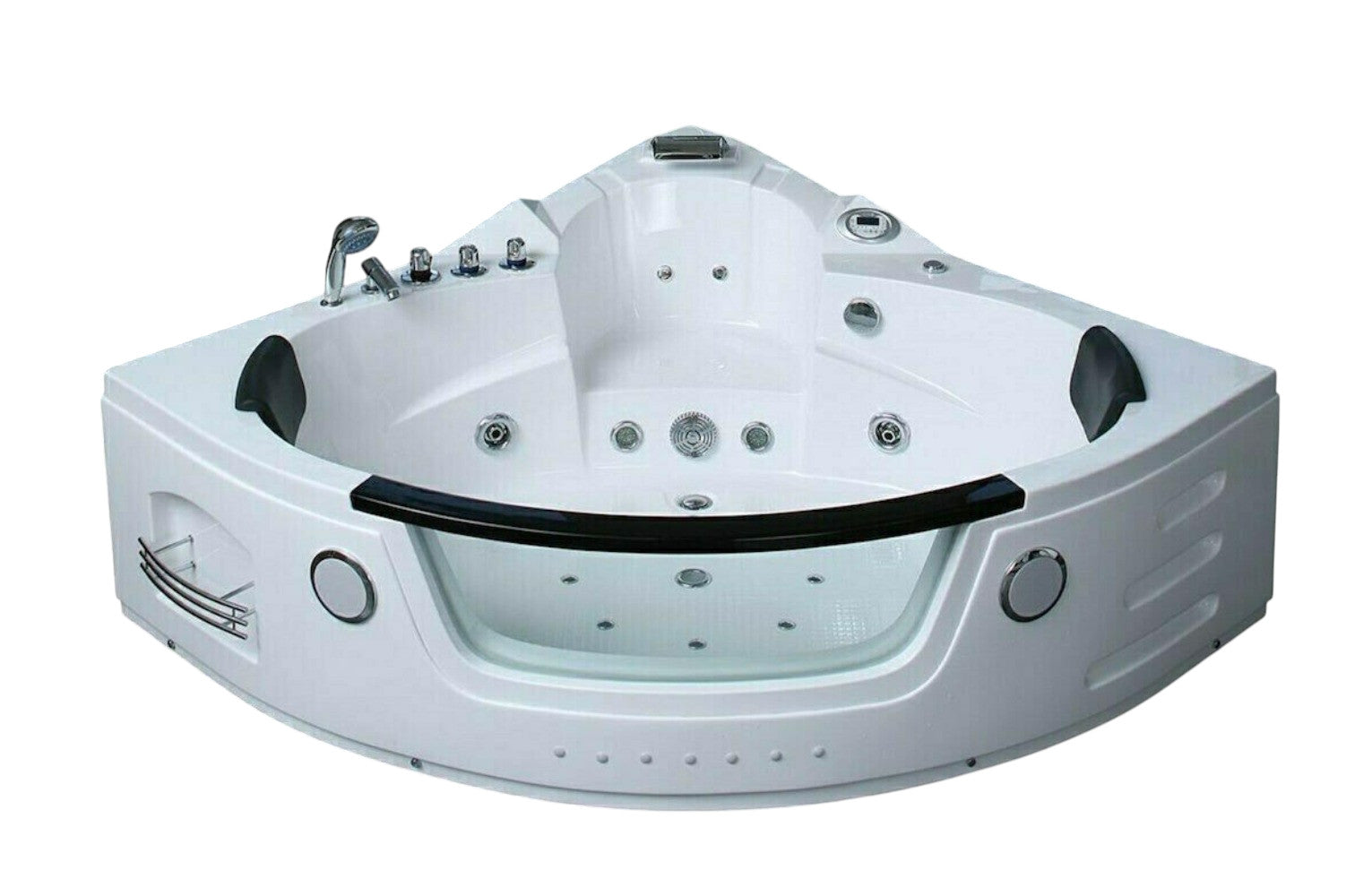 Luxus LED Whirlpool Badewanne SET 152x152 cm +Heizung+Hydrojet +Ozon