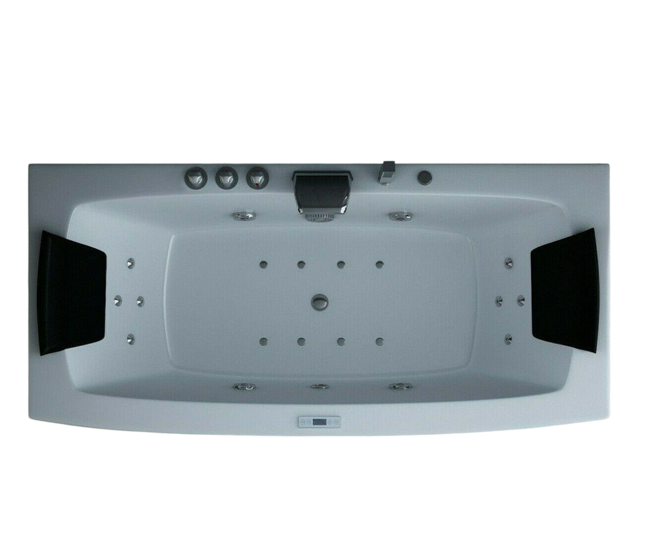 Luxus LED Whirlpool Badewanne SET 160x80cm +Heizung +Hydrojet +Ozon d