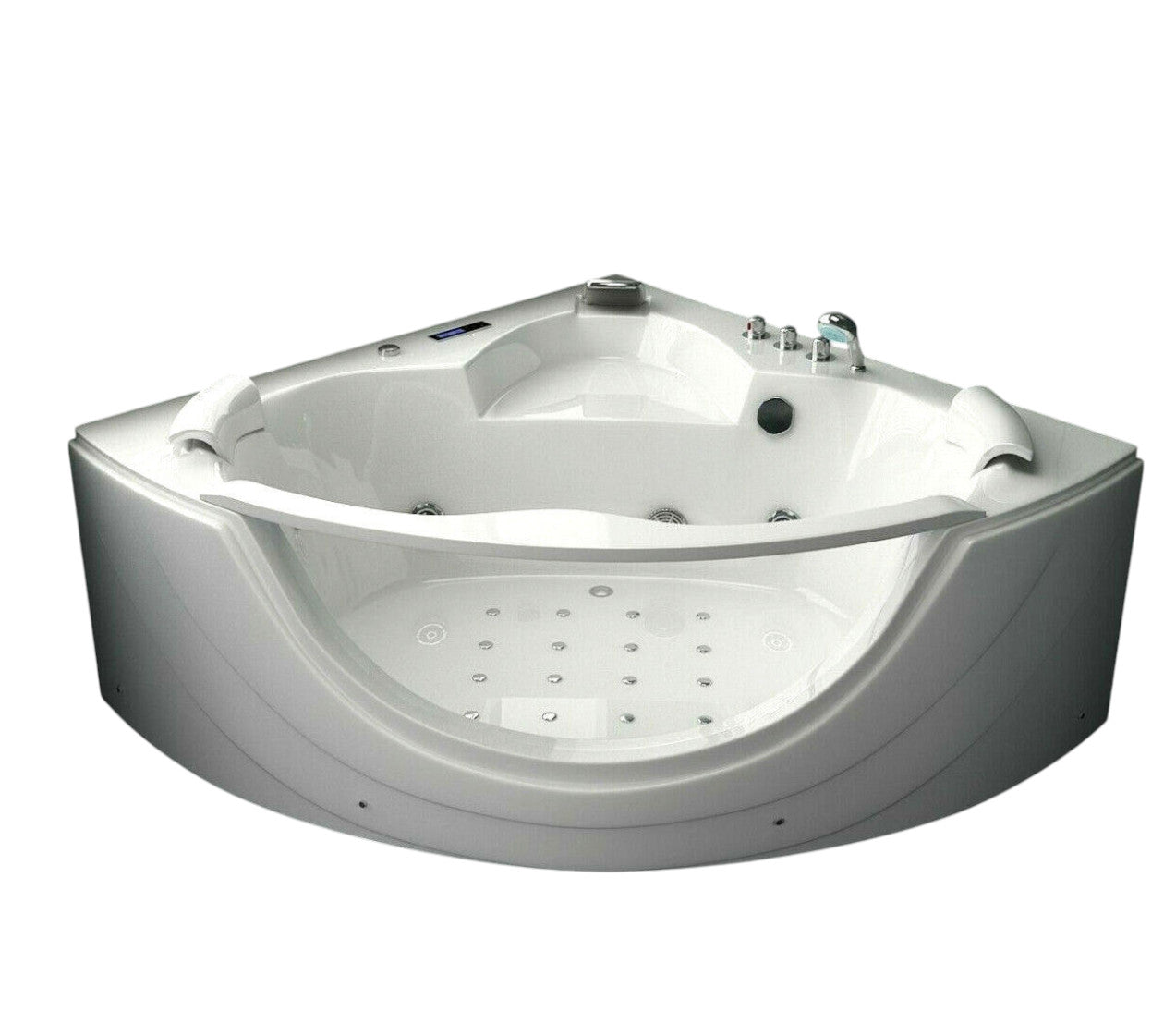 Luxus LED Whirlpool Badewanne SET 150x150cm +Heizung+Hydrojet +Ozon b