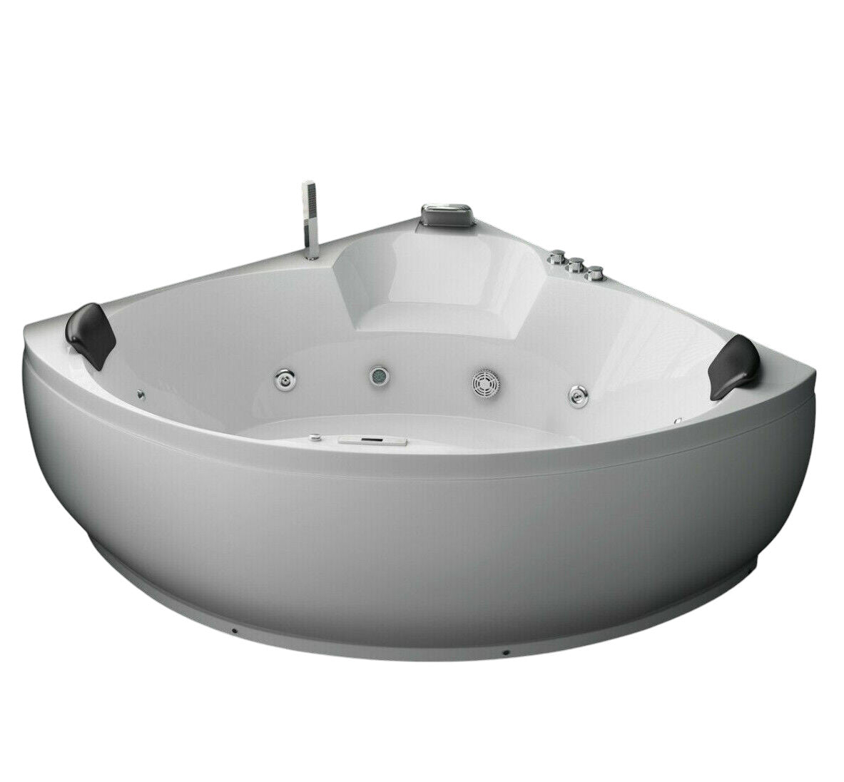 Luxus LED Whirlpool Badewanne SET 150x150 +Heizung+Hydrojet +Ozon c