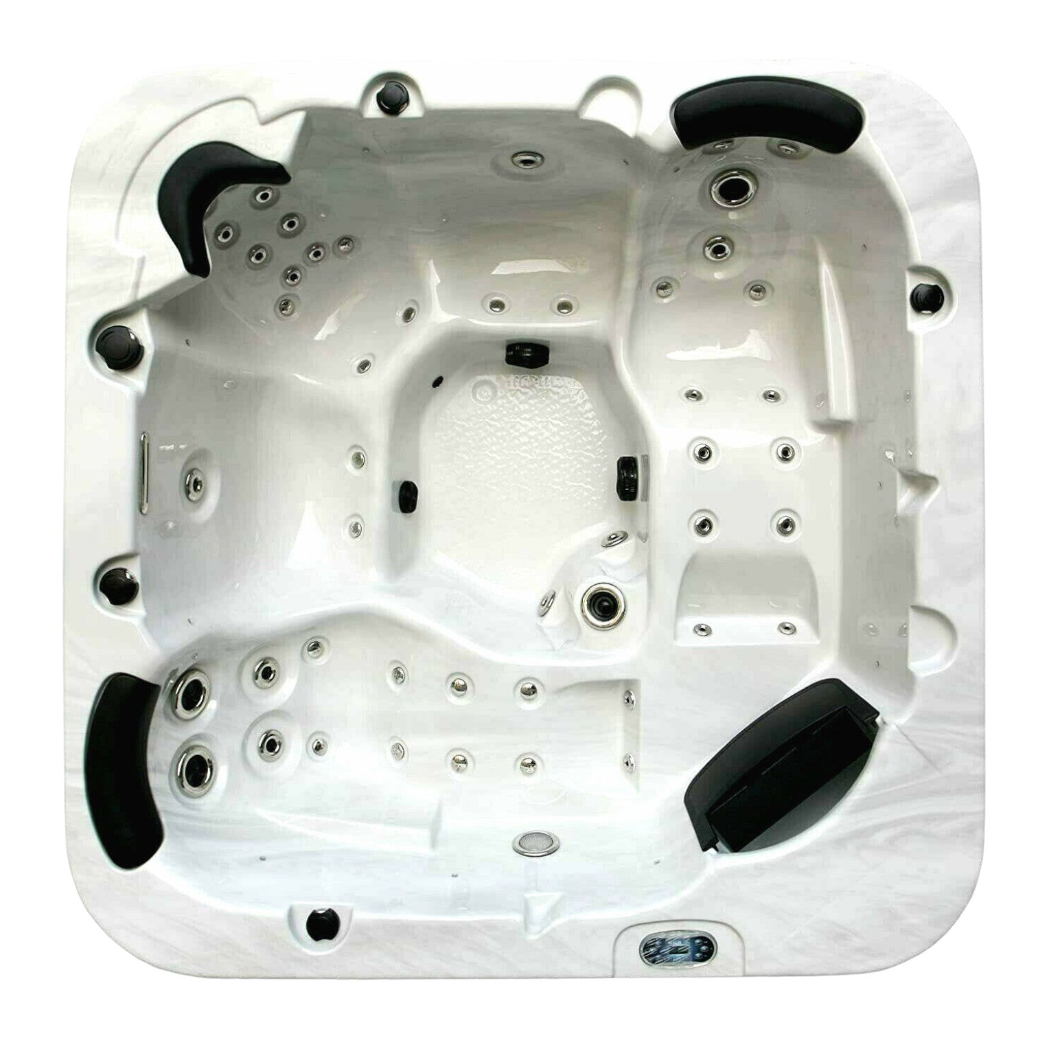 XXL Luxus SPA LED Whirlpool SET 215x215 Farblicht Outdoor Indoor Pool 5-Personen