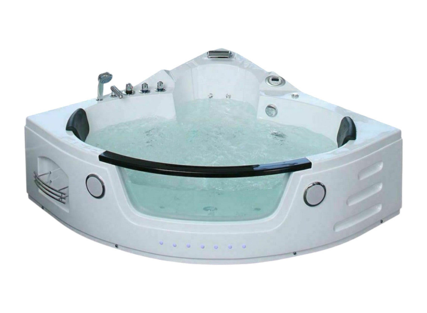 Luxus LED Whirlpool Badewanne SET 152x152  +Heizung+Hydrojet + Ozon