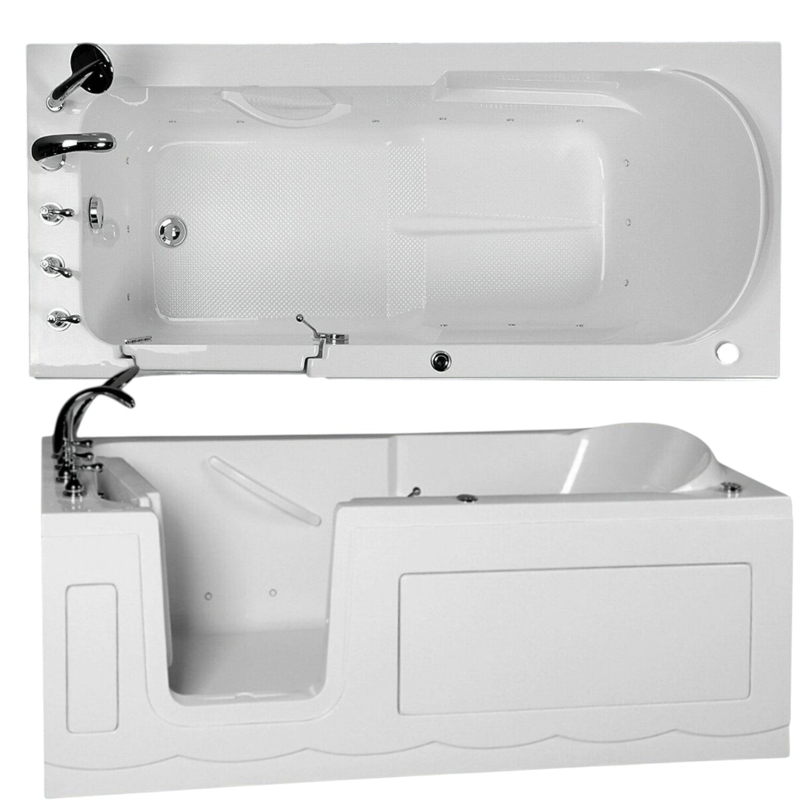 Luxus Tür Seniorenbadewanne F1 Whirlpool Senioren Badewanne 150x75