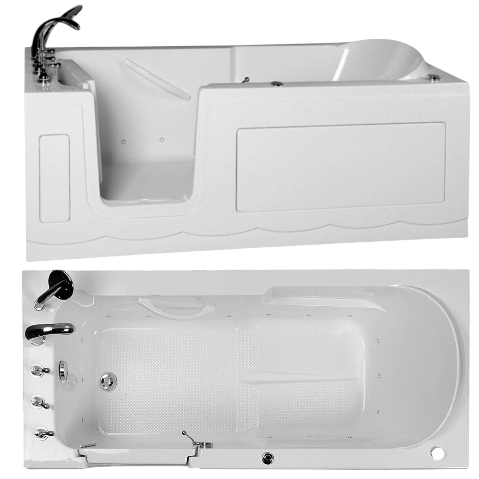 Luxus Tür Seniorenbadewanne F1 Whirlpool Senioren Badewanne 150x75