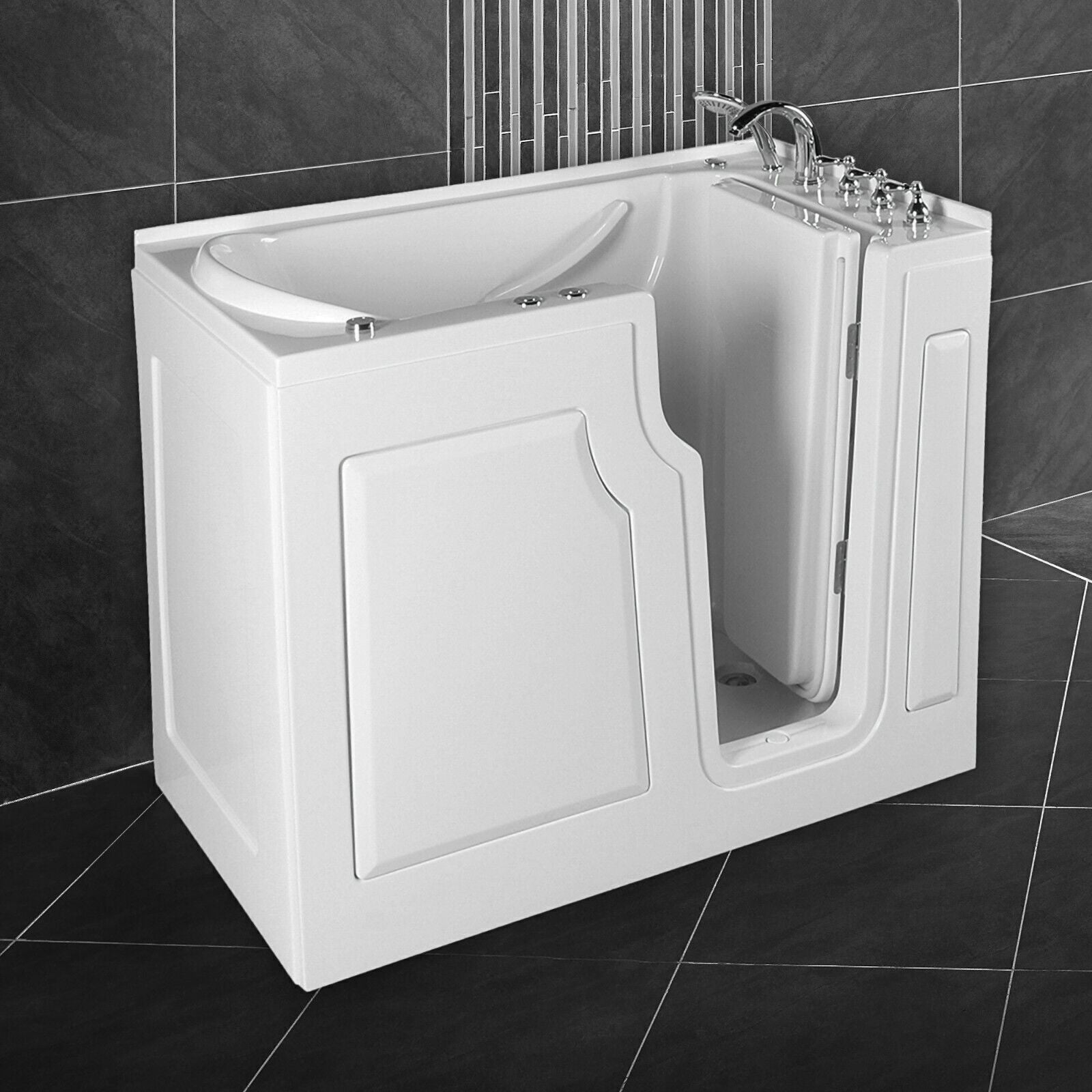 Luxus Tür Seniorenbadewanne S2 Senioren-Whirlpool Badewanne 122x71