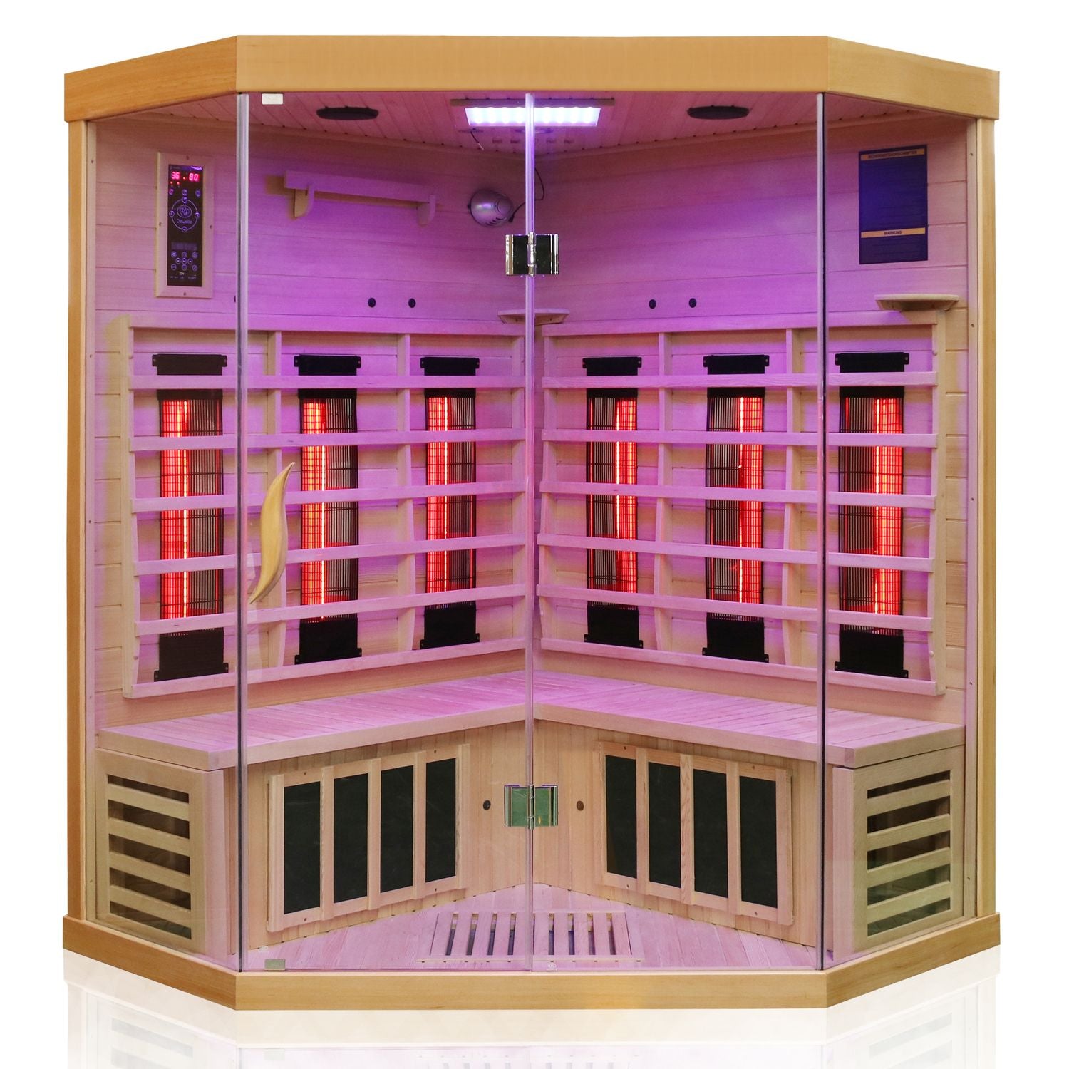 Luxus LED Infrarotsauna - Infrarotkabine 140x140 Dual-Therm Wärmekabine Sauna Vollspektrum 2025