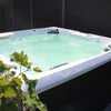 XXL Luxus SPA LED Whirlpool SET 207x207 Farblicht Outdoor Indoor Pool +Treppe+Abdeckung 5-Pers.