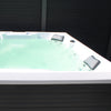 XXL Luxus SPA LED Whirlpool SET 207x207 Farblicht Outdoor Indoor Pool +Treppe+Abdeckung 5-Pers.