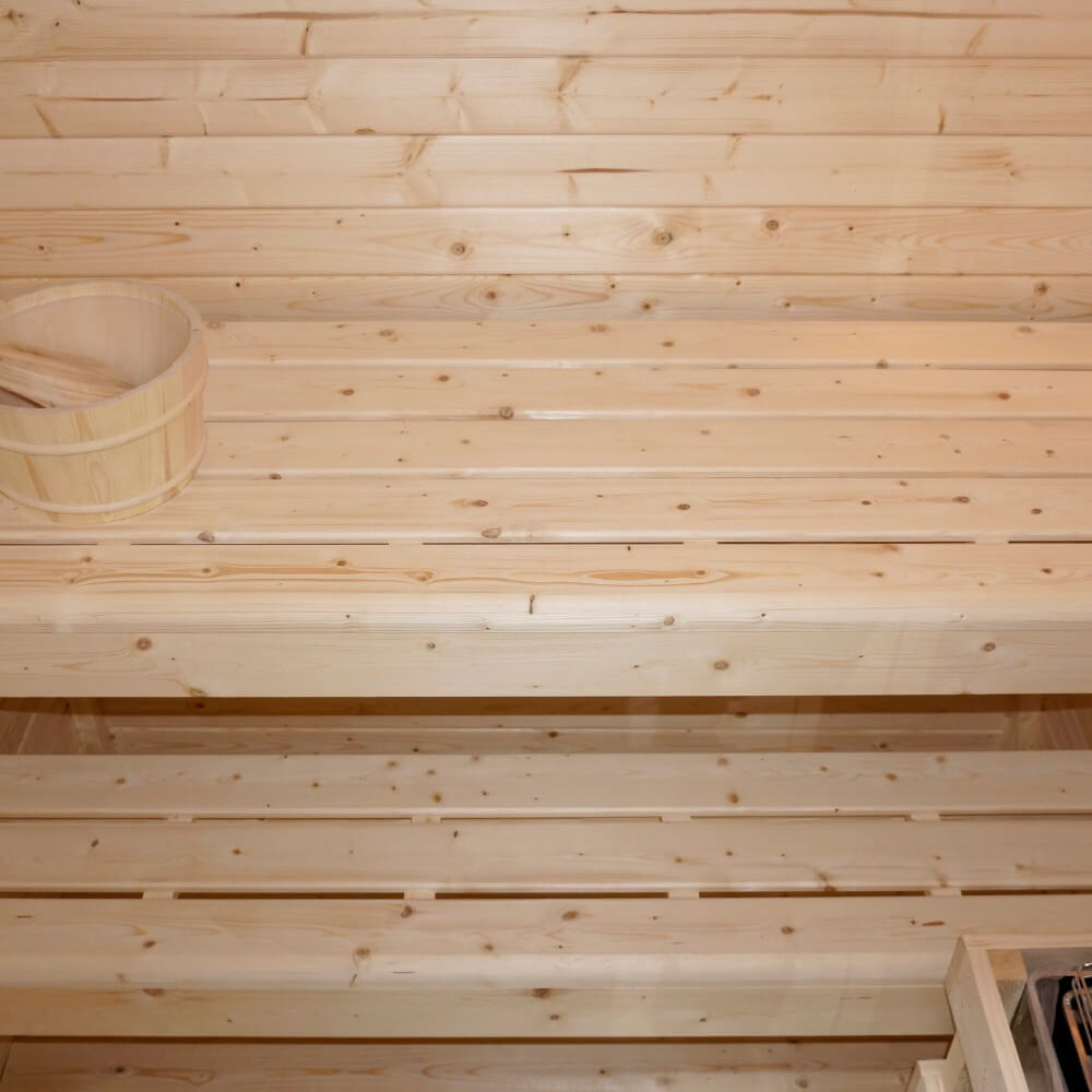 XL Luxus Outdoor Sauna  191 x 157 x 221 cmSET Sauna inkl. 4,5 KW Saunaofen 2-3 Pers.