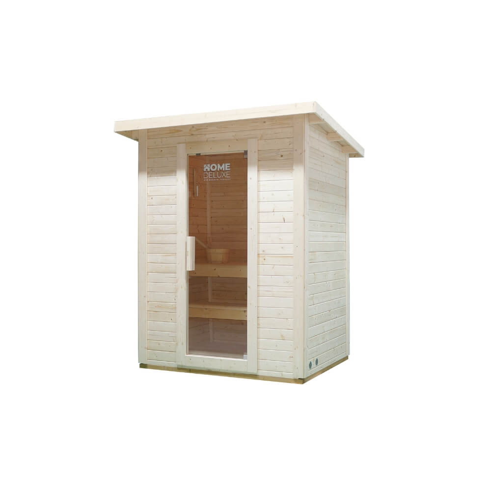 XL Luxus Outdoor Sauna  191 x 157 x 221 cmSET Sauna inkl. 4,5 KW Saunaofen 2-3 Pers.