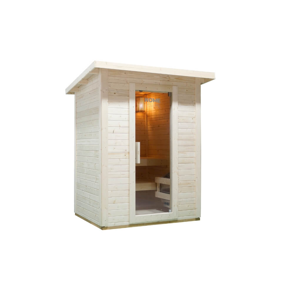 XL Luxus Outdoor Sauna  191 x 157 x 221 cmSET Sauna inkl. 4,5 KW Saunaofen 2-3 Pers.