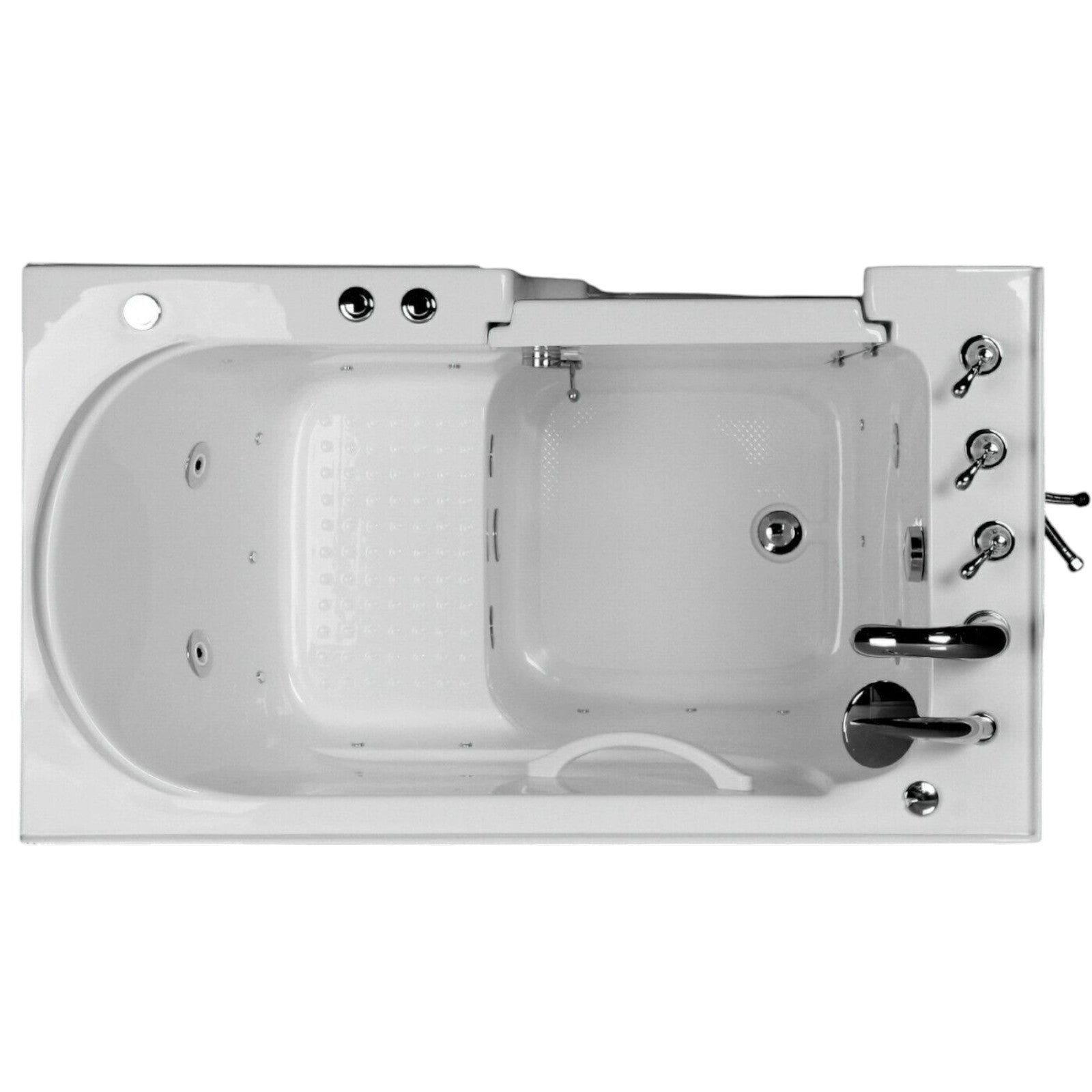 Luxus Tür-Seniorenbadewanne Whirlpool Senioren Badewanne 122x71 l