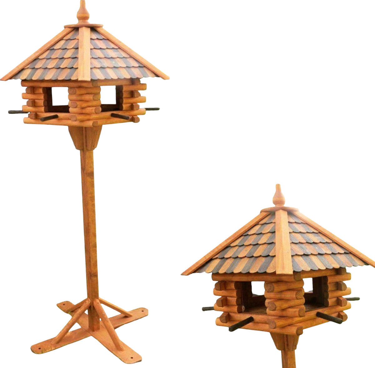 XXXL Luxus Holz Vogelhaus mit Ständer 170 cm hoch x65x55 Vogelvilla Modell 2026