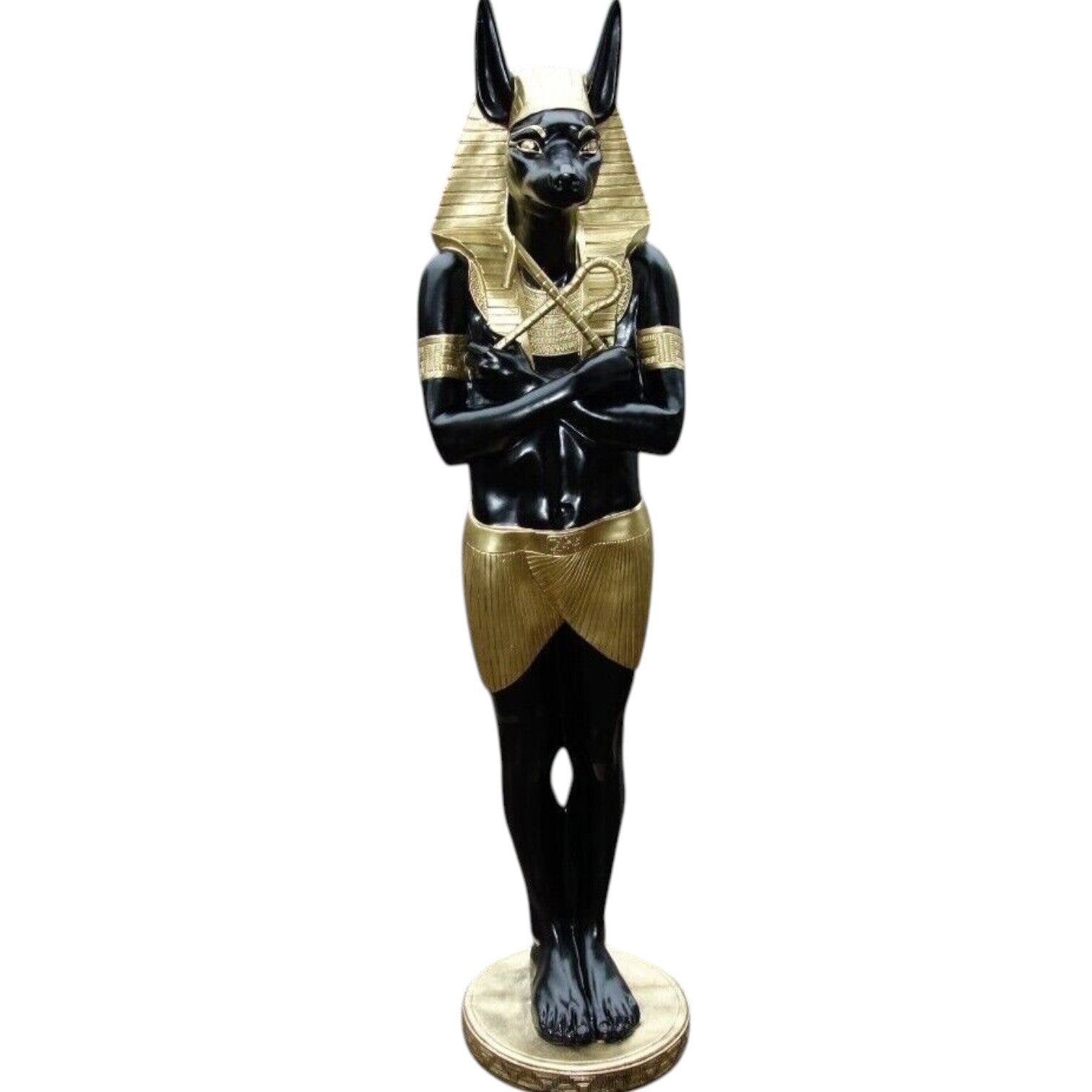 XXL Premium Anubis ägypt. Figur lebensgross 180x42x40 cm Garten Deko Figur