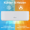 Premium Split Klimaanlage 12000 BTU 5 in 1 Klimagerät-WLAN Eco 5m CU-Heizung UV-C