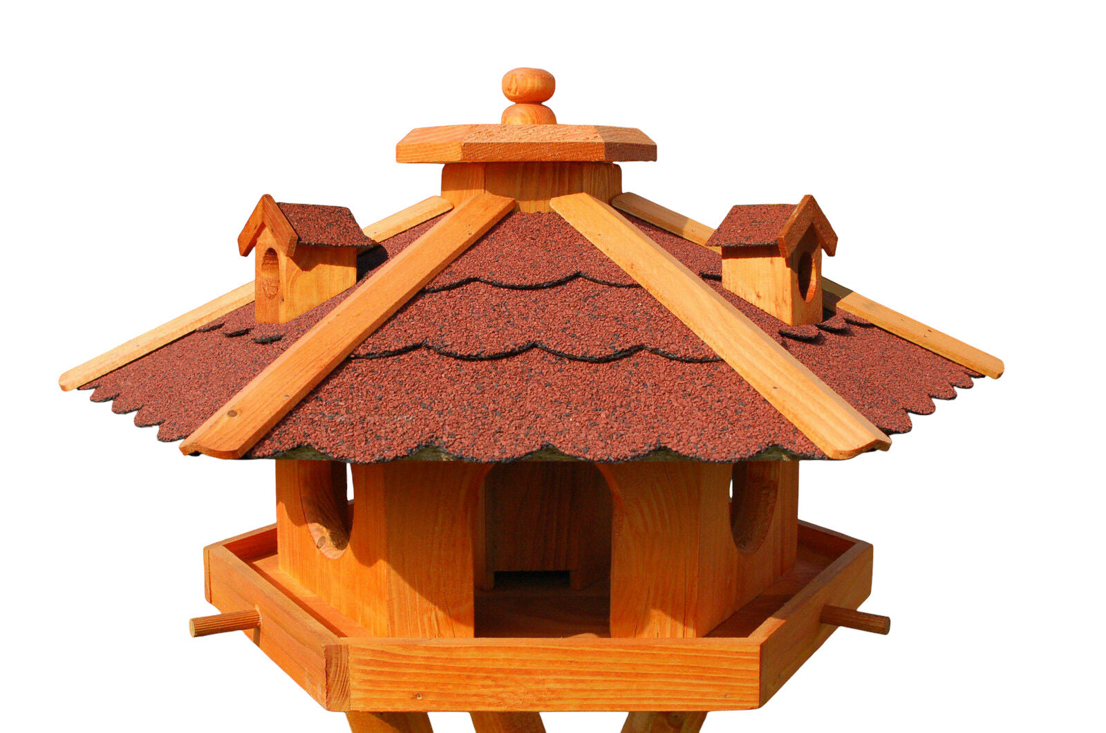 XXL Luxus Vogelhaus mit/ohne Solar/Ständer 135 cm hoch Holz Futterhaus 2026