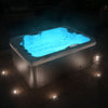 XXL Luxus SPA LED Whirlpool 2025 SET 190x135 cm Outdoor+Indoor Pool Ozon 2 Pers.