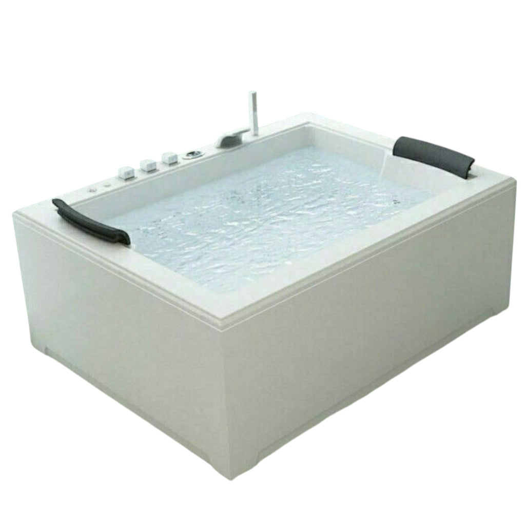 Luxus LED Whirlpool Badewanne SET 180x142 cm +Heizung+Hydrojets+Ozon a