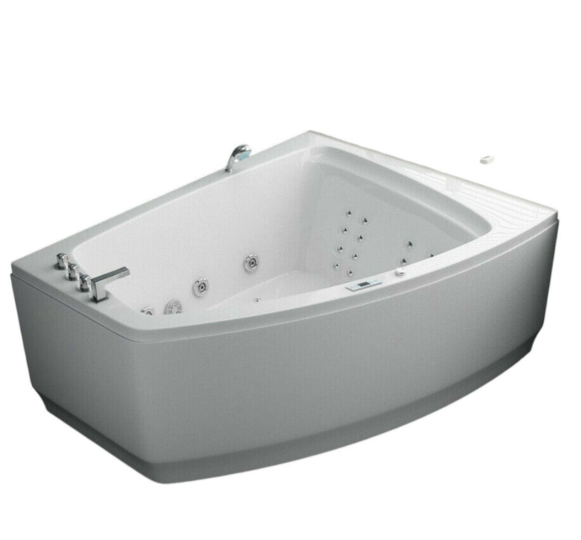 Luxus LED Whirlpool Badewanne SET 180x140cm +Heizung+Hydrojets+Ozon b