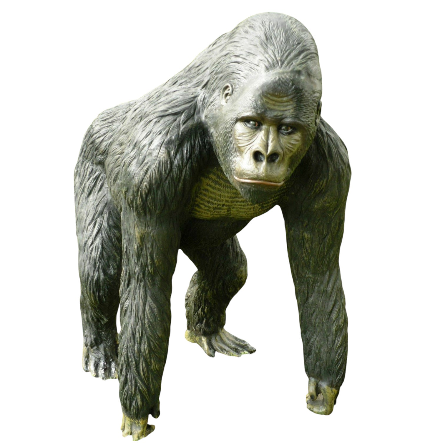 XXL Premium Gorilla lebensgross 130 cm Affe Gartendeko Cudek Garten Deko Figur