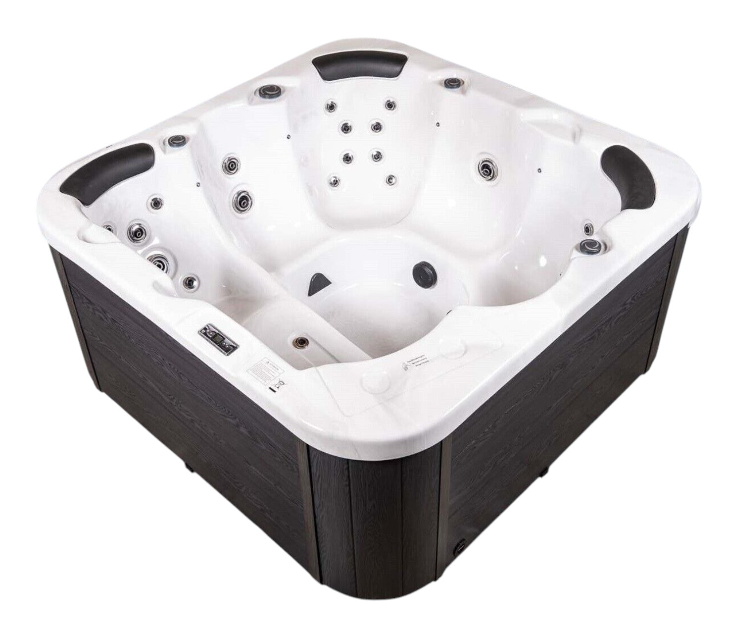XXL Luxus SPA LED Whirlpool SET 200x200 Outdoor+Indoor Pool Ozon 6 Pers.