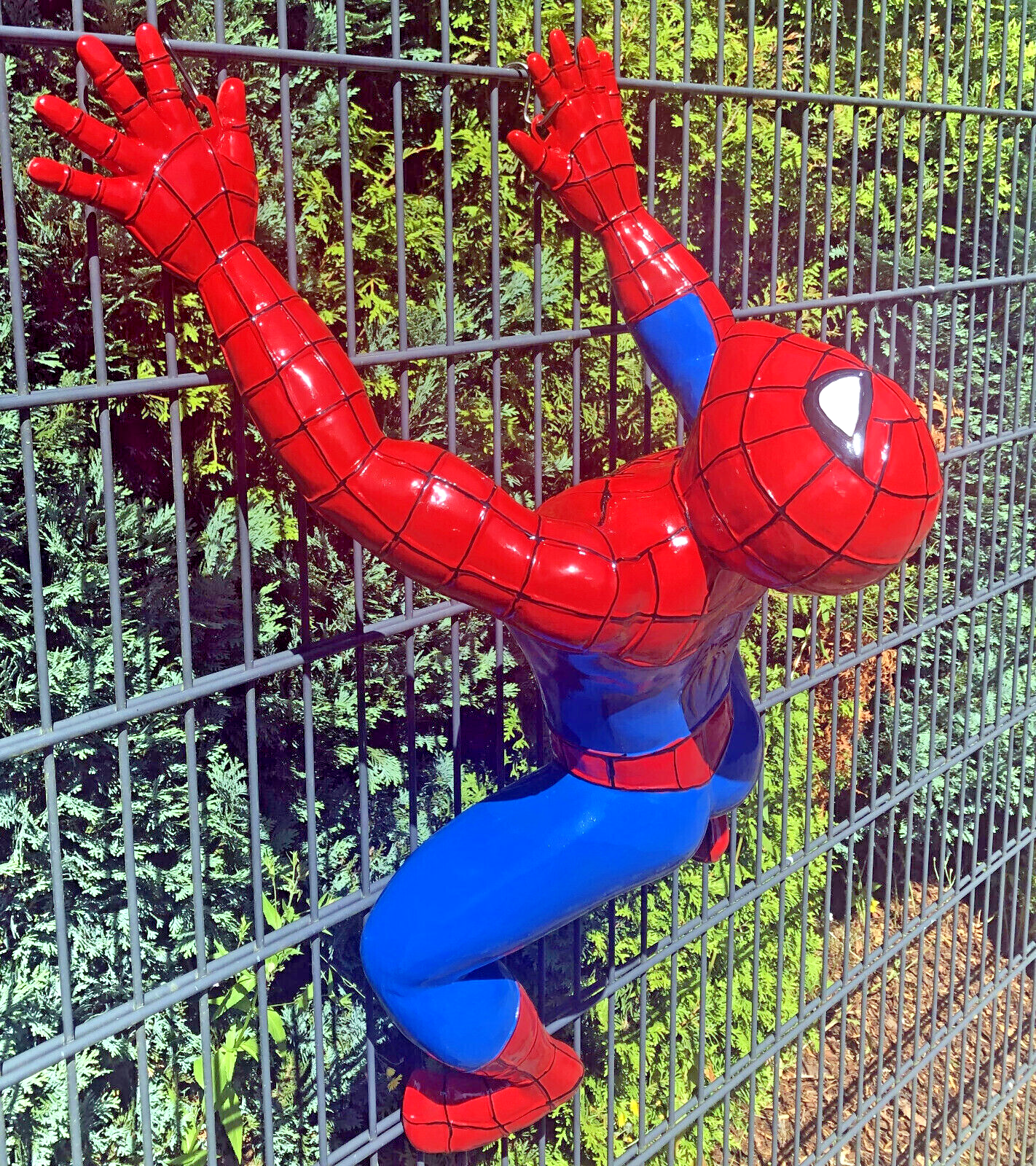 XXL Premium Spiderman hängend Garten Deko Figur gross Spider-Man zum aufhängen