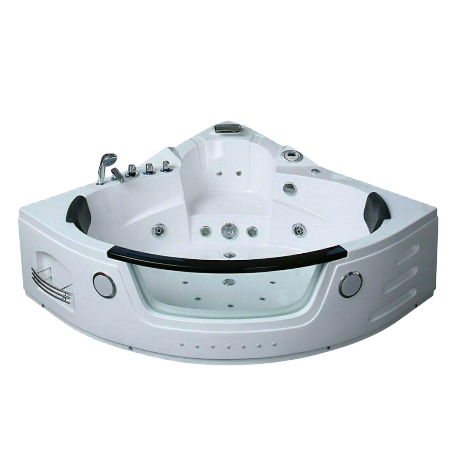 Luxus LED Whirlpool Badewanne SET 172x172cm +Heizung+Hydrojets+Ozon b