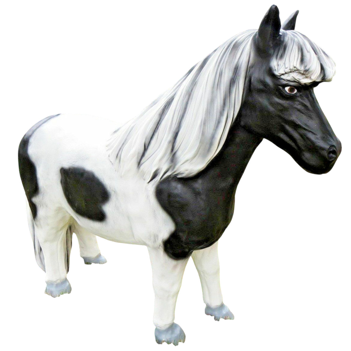 XL Pony Pferd Gartendeko 100x120 lebensgross Gartendekoration Garten Deko-Figur e