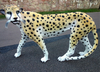 XXL Premium Gepard lebensgross 135 cm lang Garten Deko Figur  Dekofigur Werbefigur