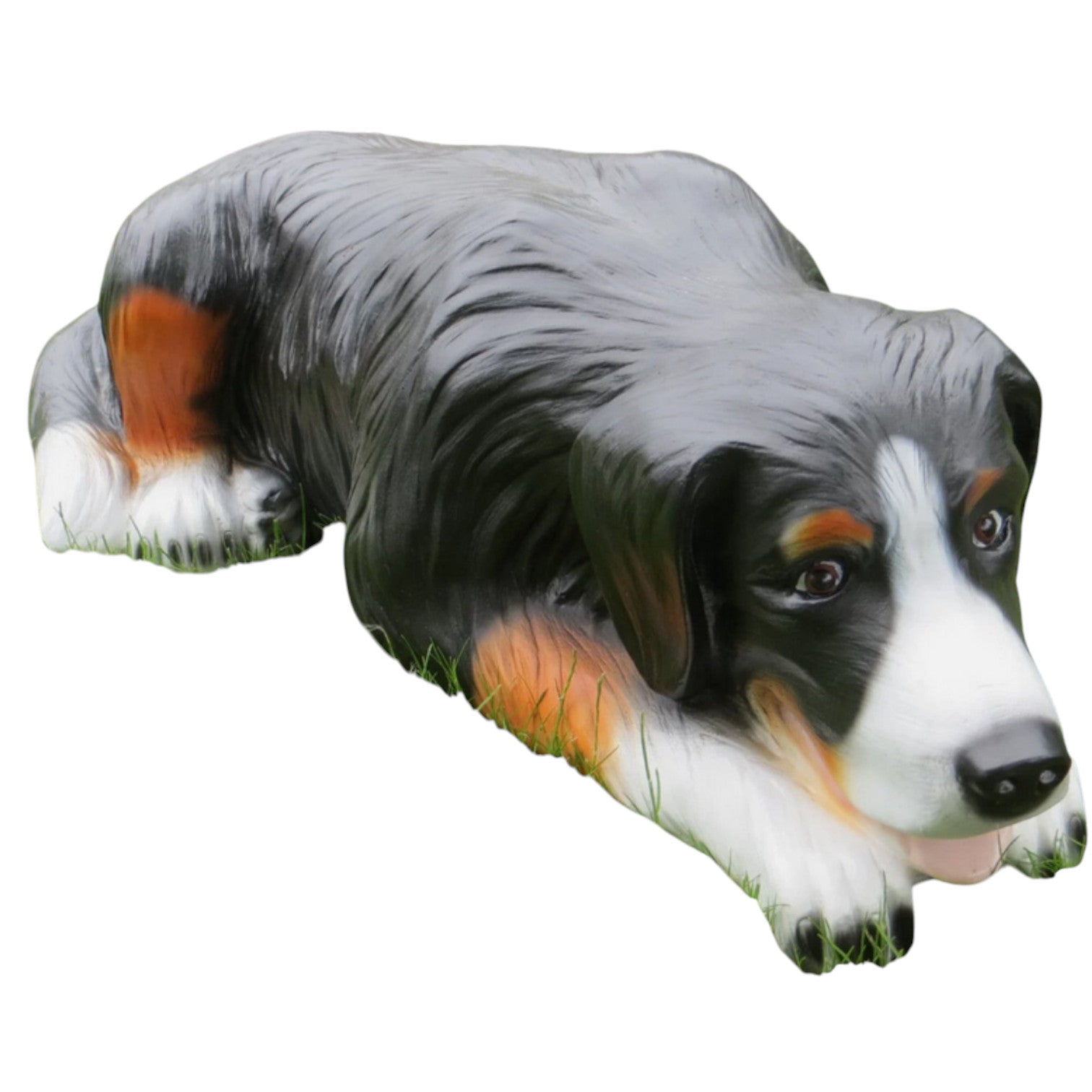 XL Berner Sennenhund in lebensgross Hund Garten Deko 100x45 cm Hunde lebensecht