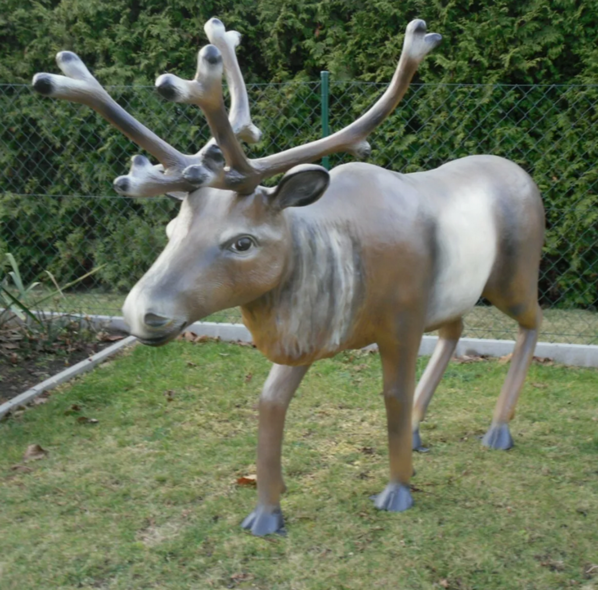 XXL Elch 200 cm lebensgross Garten Deko Figur Neu