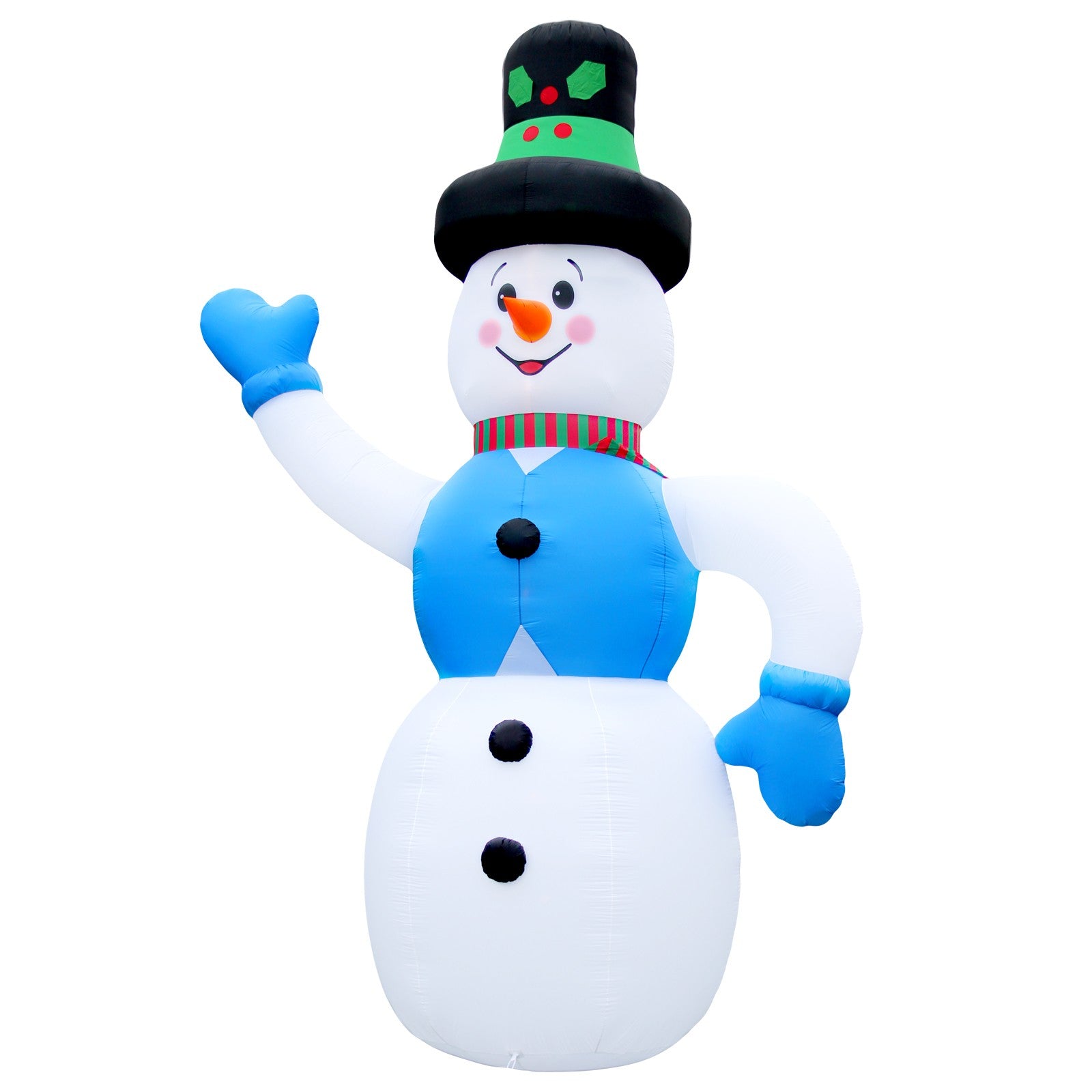 XXXXXXXL LED Schneemann 6 Meter hoch 600cm  6m aufblasbar-selbstaufblasend Deko