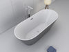 Luxus Premium Badewanne grau freistehend 170x80 cm +Ab-/Überlauf Neustes Modell b