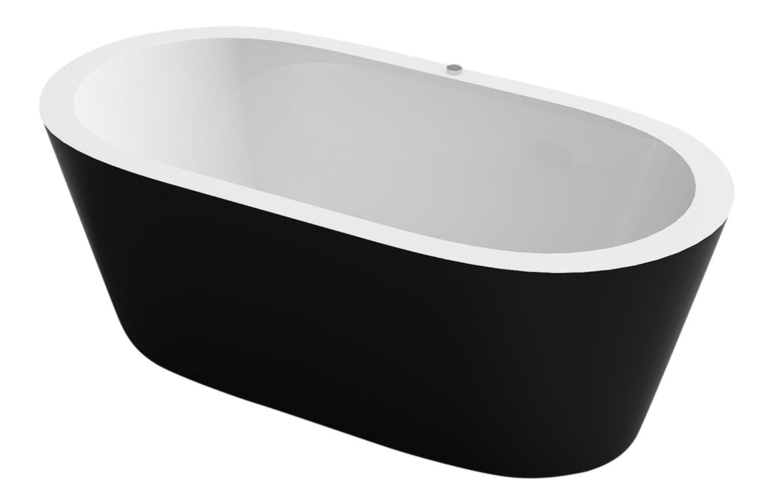 Luxus Premium Badewanne Acryl schwarz 170x80 cm black freistehend Neustes Modell