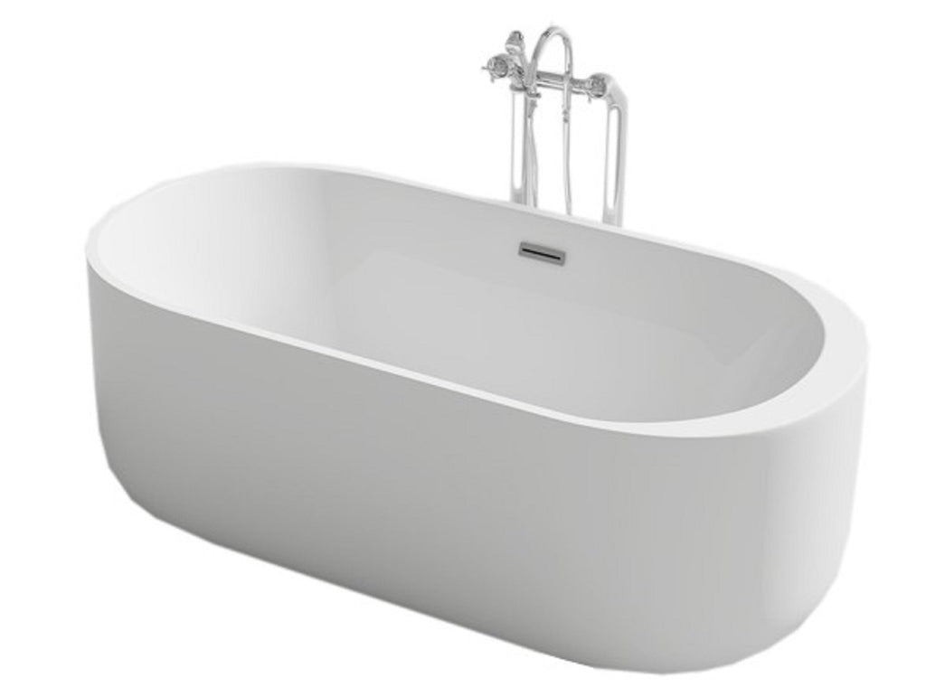 Luxus Premium Badewanne weiss170x80 cm freistehend inkl. Ab-/Überlauf Neustes Modell